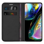 Motorola Moto G82 Case (2022) Magnetic Closure, Stand Function and Card Slot PU Leather Flip