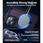 Strong Magnetic iPhone 15 Pro Max Case, MagSafe Compatible Sleek Style Wireless Charging | UK