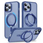 For iPhone 11 Pro MagSafe Ring Case Blue with Rotating Kickstand