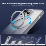 Ultimate Protection For iPhone 11 Pro Grey Case with Rotating Ring Stand