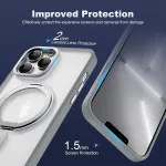 Ultimate Protection For iPhone 11 Pro Grey Case with Rotating Ring Stand