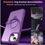 Protective iPhone 14 with Purple MagSafe Ring Case – Slim & Durable