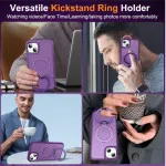 MagSafe iPhone 15 Ring Case Purple - Slim Fit & Full Protection