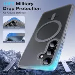MagSafe-Compatible Samsung Galaxy S24 Plus Grey Case – Ultimate Shockproof Protection