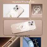 iPhone 12 Pro Max Clear MagSafe Case, 10FT Drop Resistant, Non-Yellowing Transparent Cover | UK