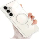 Durable Samsung Galaxy S24 FE White Case with MagSafe – Strong & Fashionable