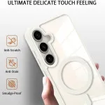 Durable Samsung Galaxy S24 FE White Case with MagSafe – Strong & Fashionable