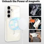 Durable Samsung Galaxy S24 FE White Case with MagSafe – Strong & Fashionable