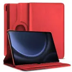 Protective Your Samsung Galaxy Tab S10 Ultra With  360° Rotating Stand Case- Red