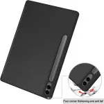 Case for Tablet Samsung Galaxy S10 Ultra in Smart Book Stand Cover - Black