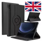 Case For Tablet Samsung Galaxy S9 Ultra in Black with 360° Rotating Tablet Stand