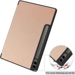 Samsung Galaxy Tab S9 Ultra Case with Smart Book Stand in Rose Design -Slim & Protective