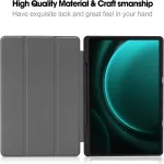 Samsung Galaxy Tab S8 Plus Smart Case UK Leather Flip Trifold Stand Auto Wake/Sleep Magnetic Smart Cover