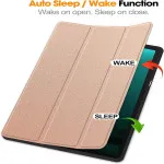 Samsung Galaxy Tab S8 Protective Smart Case with Foldable Book Stand - Rose Design