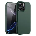 Premium Liquid Silicone Case for iPhone 15 Pro Max - Stylish Green Protection