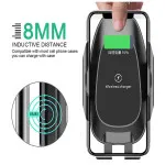 Car Phone Holder Wireless Charger Qi Fast Charging Automatic Clamping Car For iPhone/Samsung