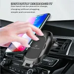 Car Phone Holder Wireless Charger Qi Fast Charging Automatic Clamping Car For iPhone/Samsung