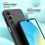 For Samsung Galaxy A16 5G Case, Soft TPU Black Cover Shockproof and Full-Body Protection