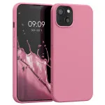 Stylish Pink Design and Shockproof Liquid Silicone Case for iPhone 13 with Full Protection