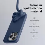 Premium Blue Liquid Silicone Case for iPhone 15 Pro | Slim & Shockproof Protection | Loadbasket UK