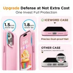 Slim Shockproof Liquid Silicone Case for iPhone 15 Pro - Stylish Pink Protective Cover