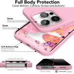 Slim Shockproof Liquid Silicone Case for iPhone 15 Pro - Stylish Pink Protective Cover