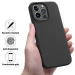 iPhone 13 Pro Max Liquid silicone Black case - Silky-Soft Touch and Full-Body Protection