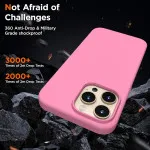 Upgrade Your iPhone 13 Pro with a Stylish Pink Soft Silicone Case - Slim and Durable Design