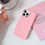 Upgrade Your iPhone 13 Pro with a Stylish Pink Soft Silicone Case - Slim and Durable Design