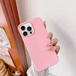 Upgrade Your iPhone 13 Pro with a Stylish Pink Soft Silicone Case - Slim and Durable Design