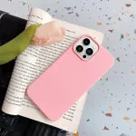 Upgrade Your iPhone 13 Pro with a Stylish Pink Soft Silicone Case - Slim and Durable Design