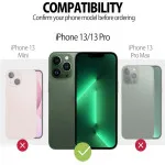 Elegant and Protective Soft Liquid Silicone Cover for iPhone 13 Pro in Dark Green Design