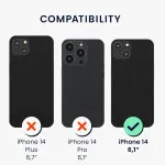 For iPhone 14 Case - Slim Soft Black TPU Silicone Cover With Full Protection