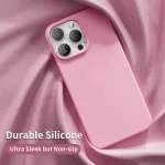 iPhone 14 Pro Max Silicone Case – Stylish Pink Soft TPU with Ultimate Protection