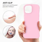 Upgrade Your iPhone 15 Plus with Stylish Pink Soft TPU Liquid Silicone Case