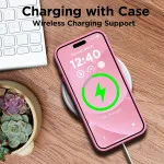 Upgrade Your iPhone 15 Plus with Stylish Pink Soft TPU Liquid Silicone Case