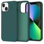 iPhone 15 Plus Silicone Case Green Design - Lightweight and Protective