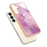 Elegant Rose Marble Case for Samsung Galaxy S25 – Stylish & Durable