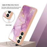 Elegant Rose Marble Case for Samsung Galaxy S25 – Stylish & Durable