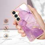 Elegant Rose Marble Case for Samsung Galaxy S25 – Stylish & Durable