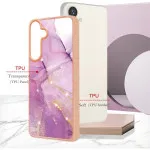 Elegant Rose Marble Case for Samsung Galaxy S25 – Stylish & Durable