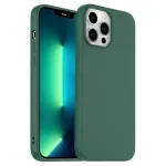 All-in-One Protection With Liquid TPU Silicone Case for iPhone 14 Pro Max - Dark Green Design