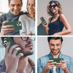 All-in-One Protection With Liquid TPU Silicone Case for iPhone 14 Pro Max - Dark Green Design