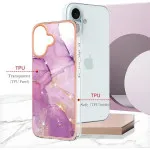 iPhone 16 Marble Case – Slim Shockproof TPU Silicone Protective Cover