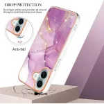 iPhone 16 Marble Case – Slim Shockproof TPU Silicone Protective Cover