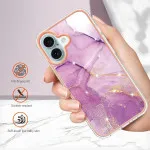 iPhone 16 Marble Case – Slim Shockproof TPU Silicone Protective Cover