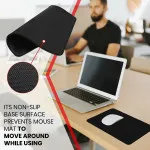 Gaming Mousepad Fabric Smooth Mat 4mm Thick Non-Slip 25cm x 22cm For PC MacBook Laptop