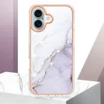 iPhone 16 Marble White Case – Slim TPU Shockproof Silicone Cover | UK