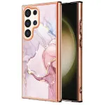 Stylish Rose Gold Marble Phone Case for Samsung Galaxy S25 Ultra