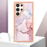 Stylish Rose Gold Marble Phone Case for Samsung Galaxy S25 Ultra